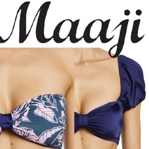 Maaji Two-Piece Bikini set in Navy and Pink Floral